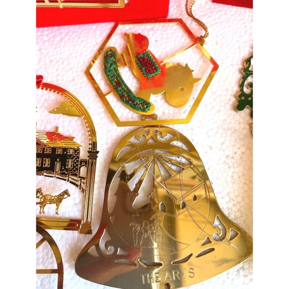 24K Gold Finish Nations Treasures Ornament Collection Lot of 11 Pc - Picture 9 of 9